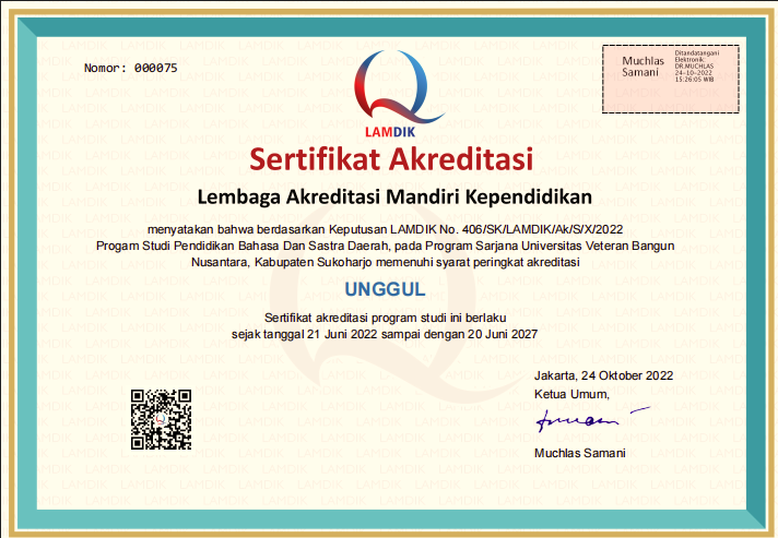 PENDIDIKAN BAHASA & SASTRA DAERAH